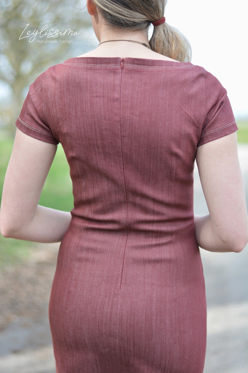 Papierschnittmuster Etuikleid Damen von Fadenkäfer