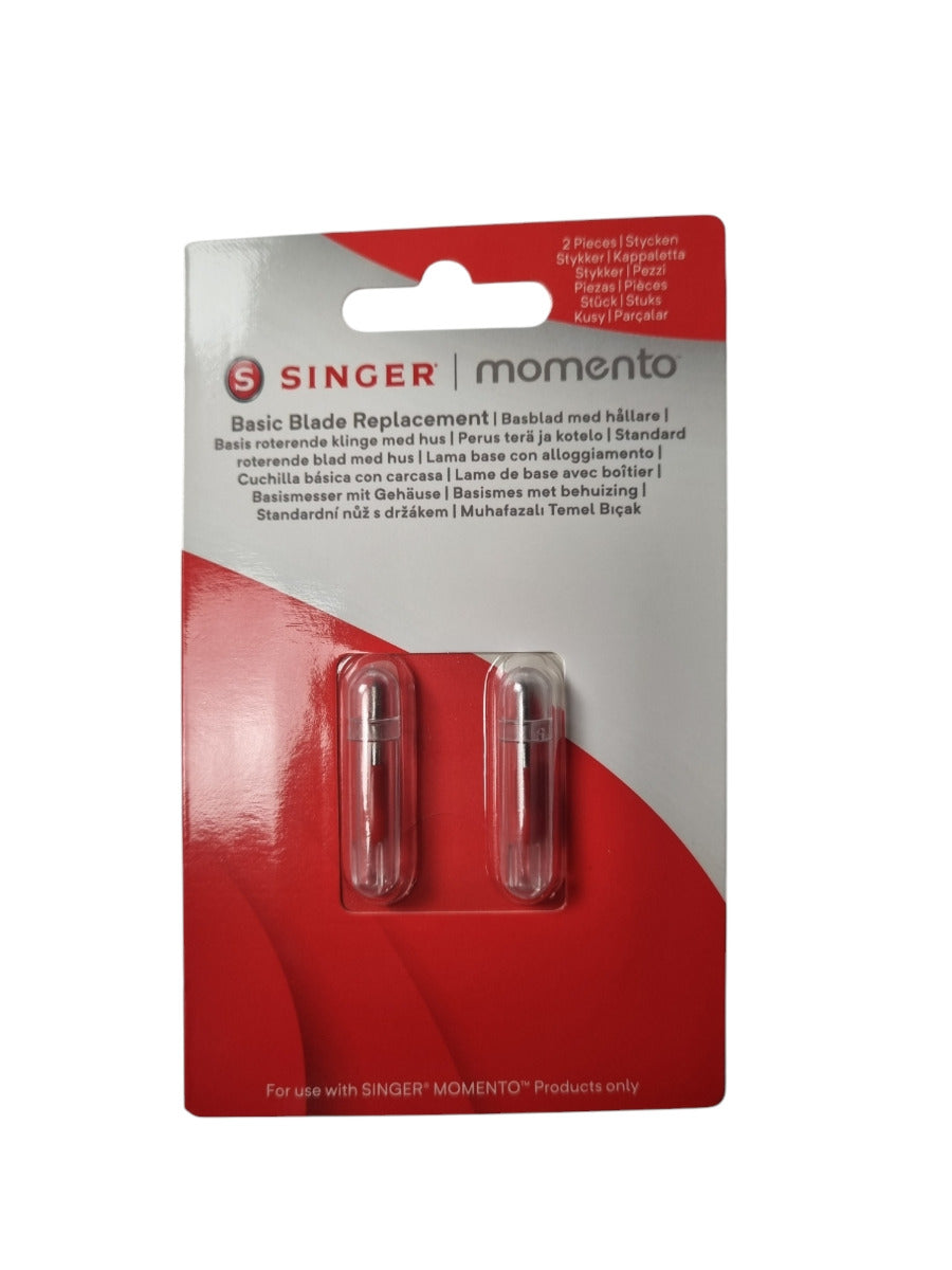 Singer Momento 2er-Pack Ersatz Basismesser mit Gehäuse