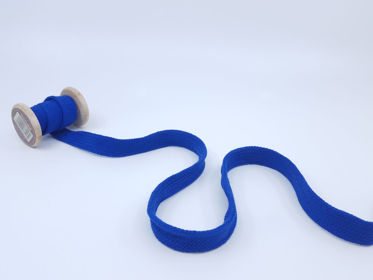 20mm Baumwollkordel flach-geflochten, royalblau