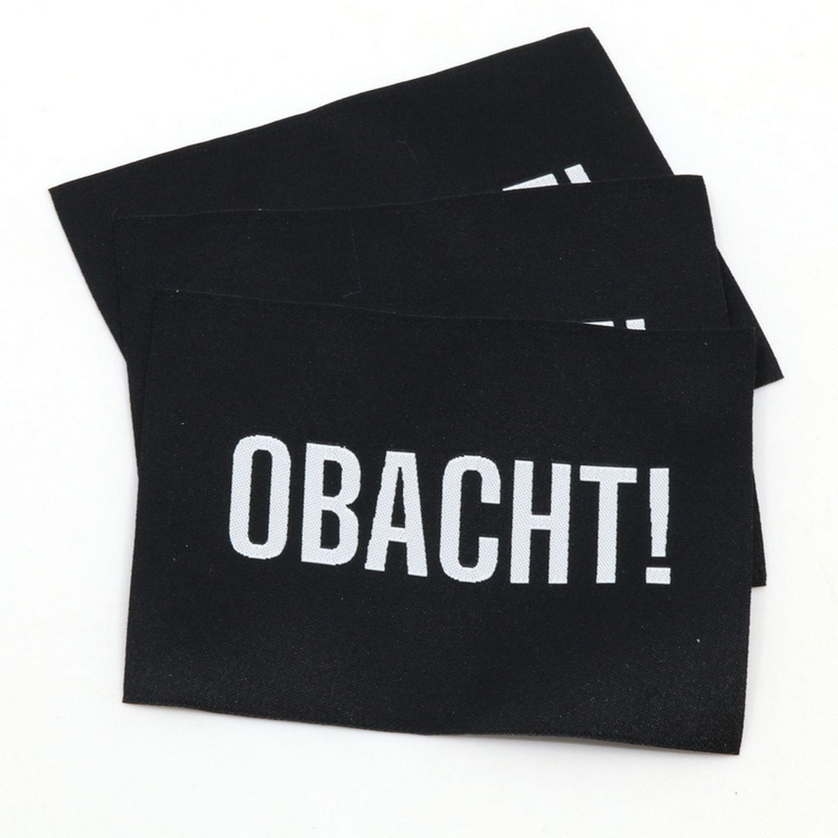 2er Set Webetikett XL - Obacht!