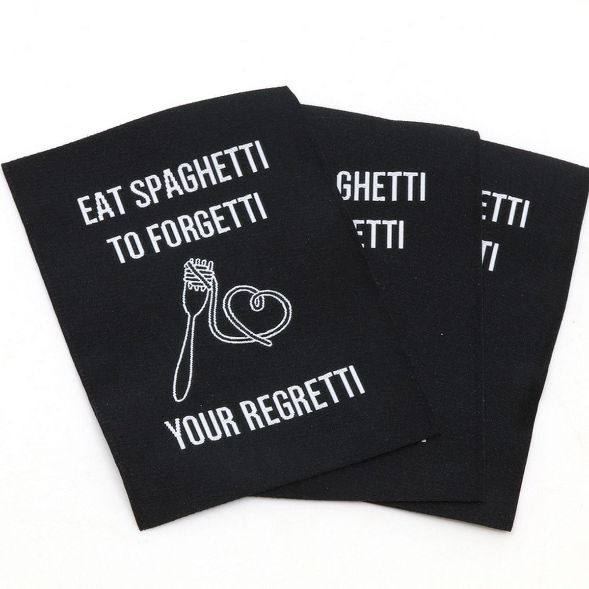 2er Set Webetikett XL - Spaghetti