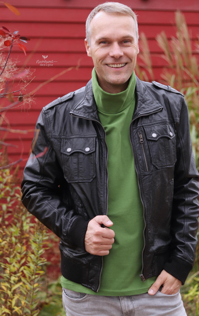 Papierschnittmuster Rollkragen Pullover Herren von Fadenkäfer