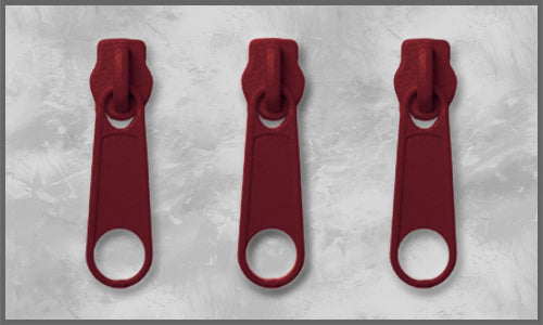 Zipper Gr. 3 weinrot