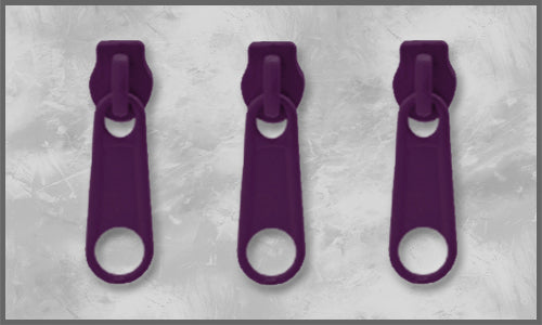 Zipper Gr. 3 bordeauxviolett