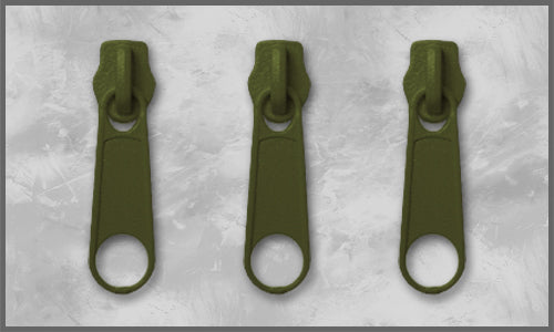 Zipper Gr. 3 khakigrün