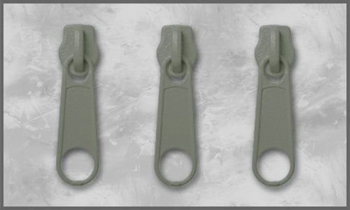 Zipper Gr. 3 moosgrau
