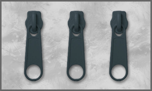 Zipper Gr. 3 blaugrau dunkel