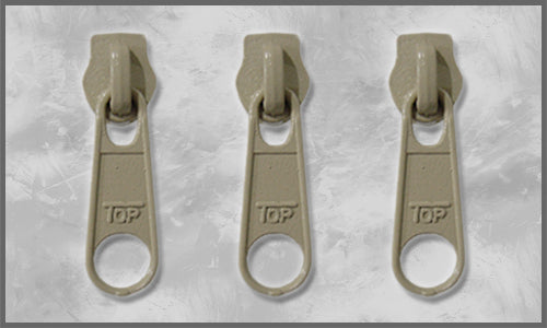 Zipper Gr. 5 kieselgrau