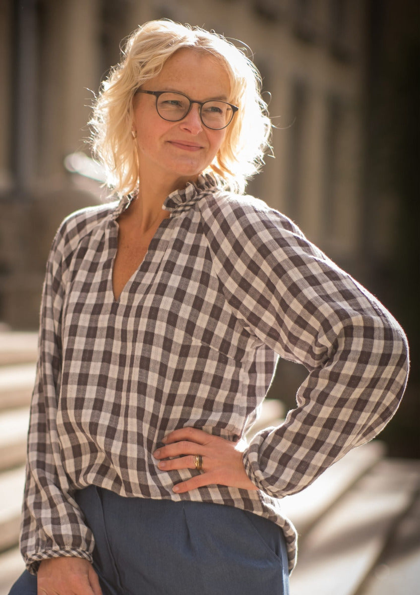 Bluse Finola Damen, Ki-ba-doo Papierschnittmuster