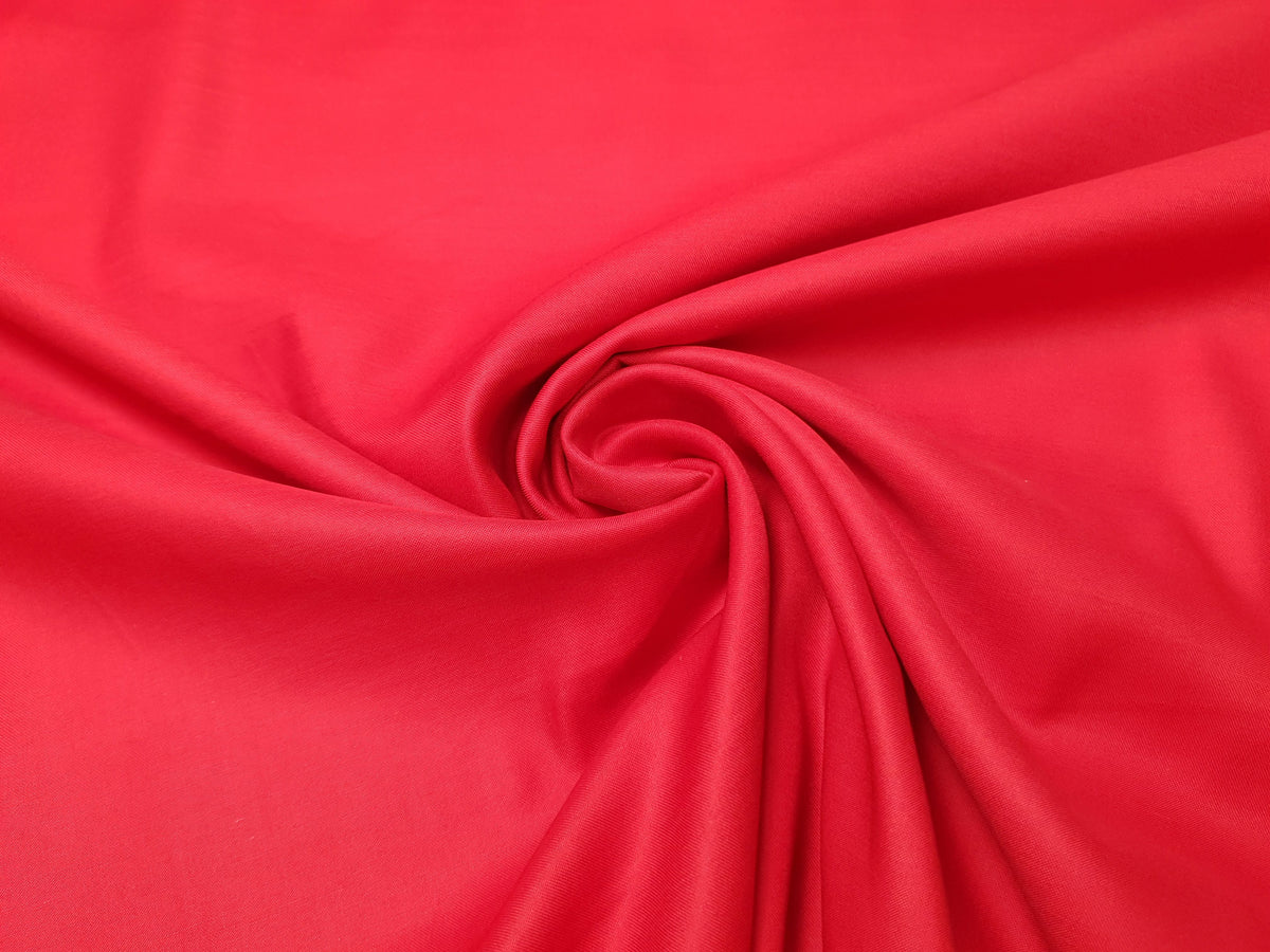 Baumwollsatin Rot – 100% Baumwolle, 150cm, 115g/m²