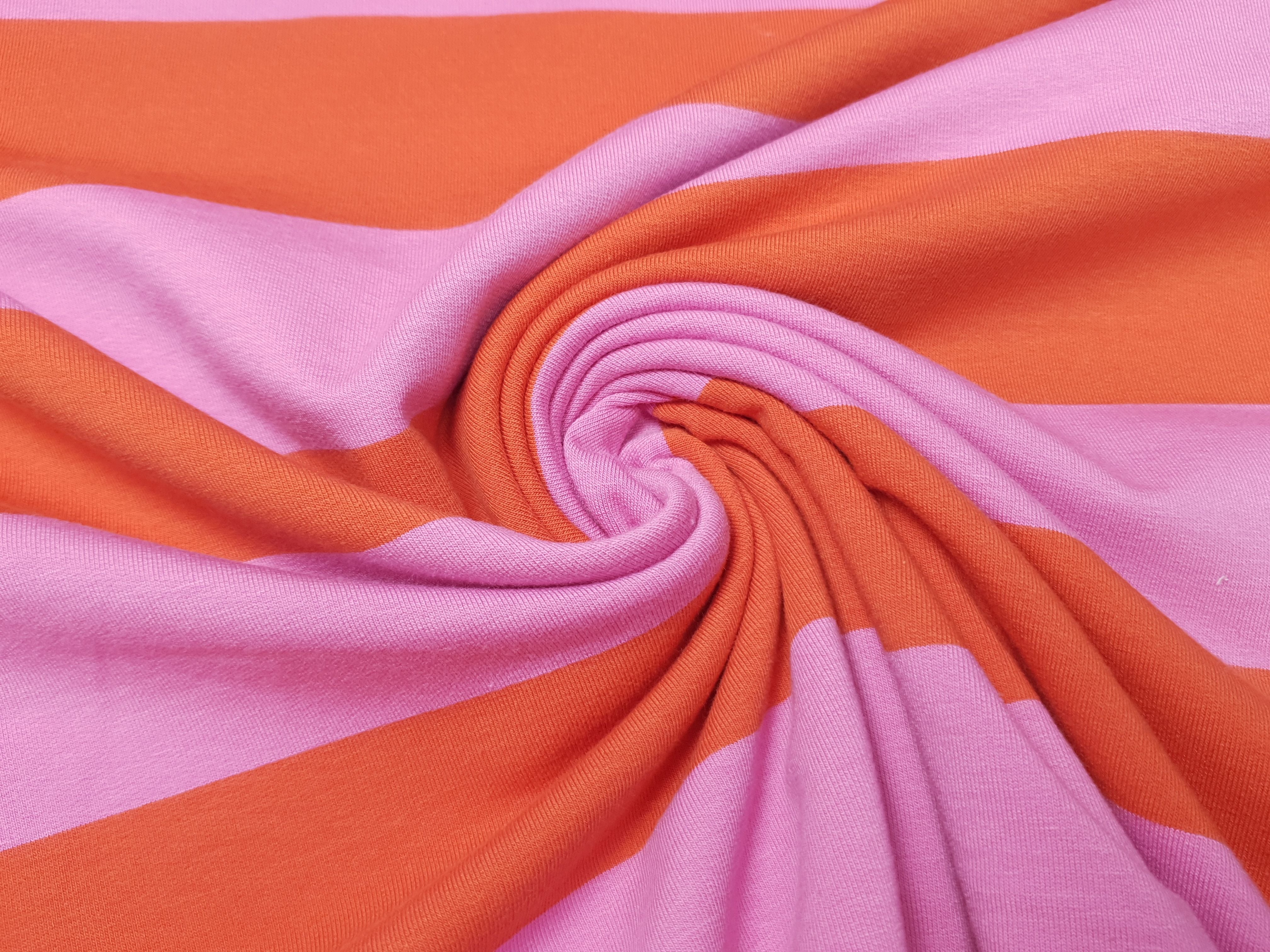Big Stripes pink/rotorange