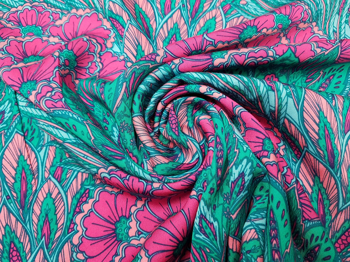 Flowers grün/pink/mint