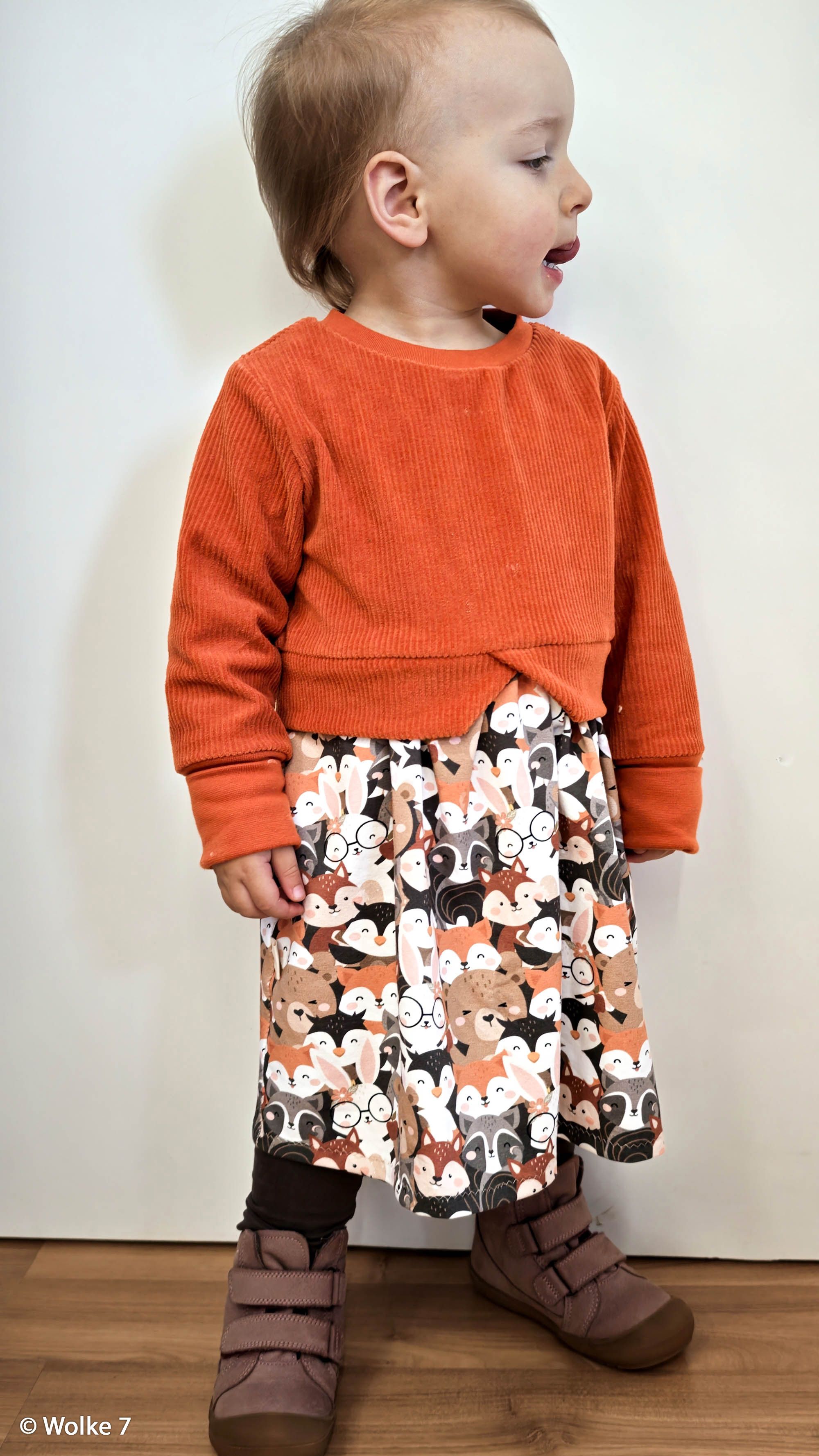Gary dunkelbraun/offwhite/rost/braun/rosa