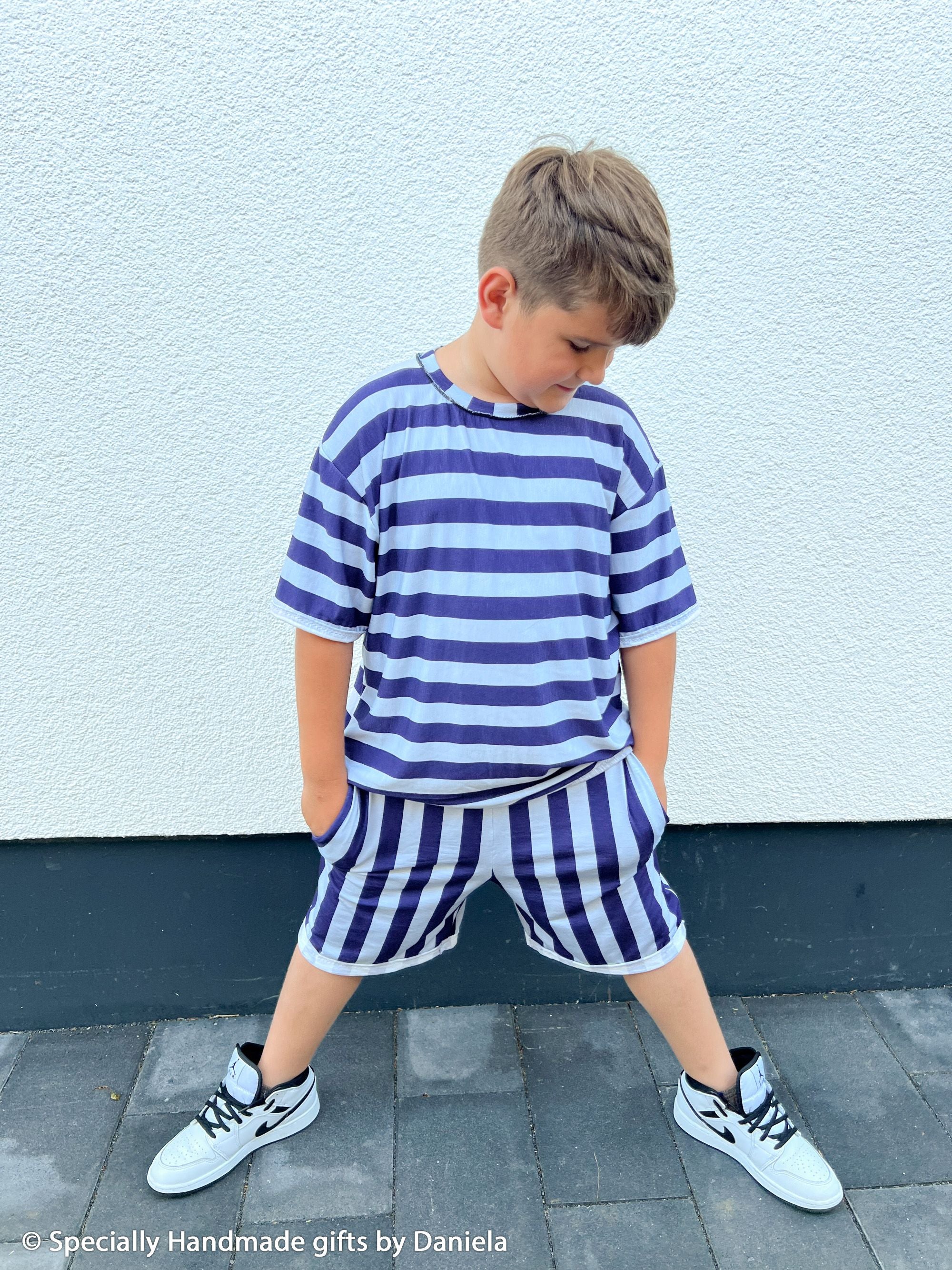 Happy Stripes by Cherry Picking hellblau/marine