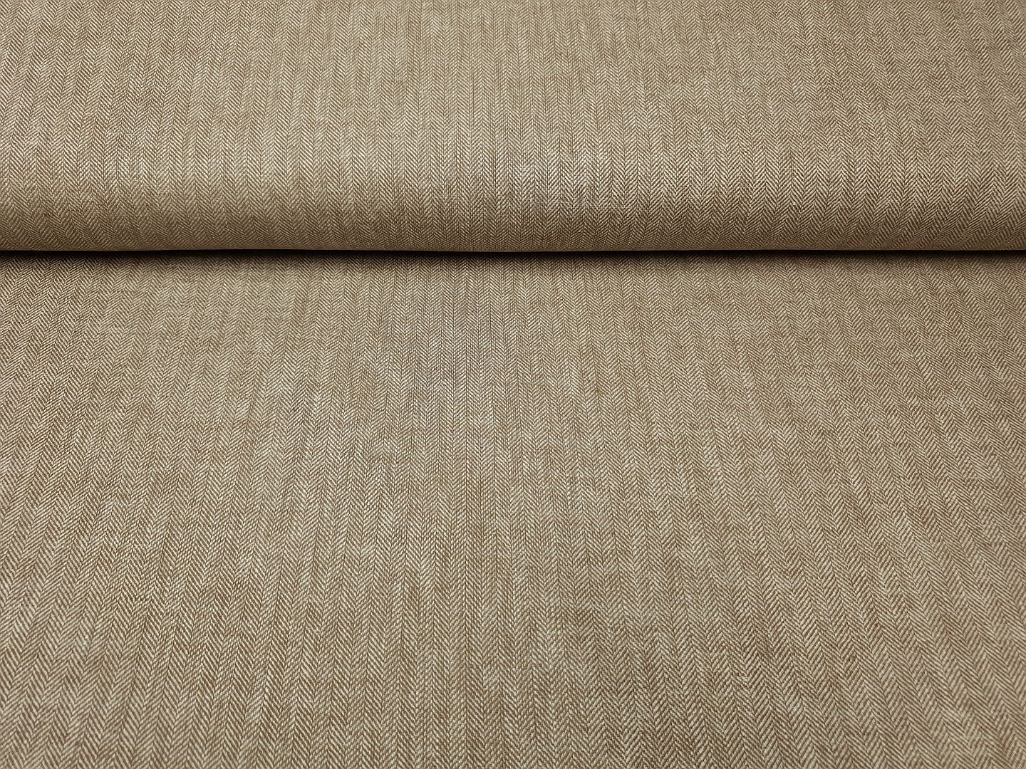 Herringbone braun/weiss