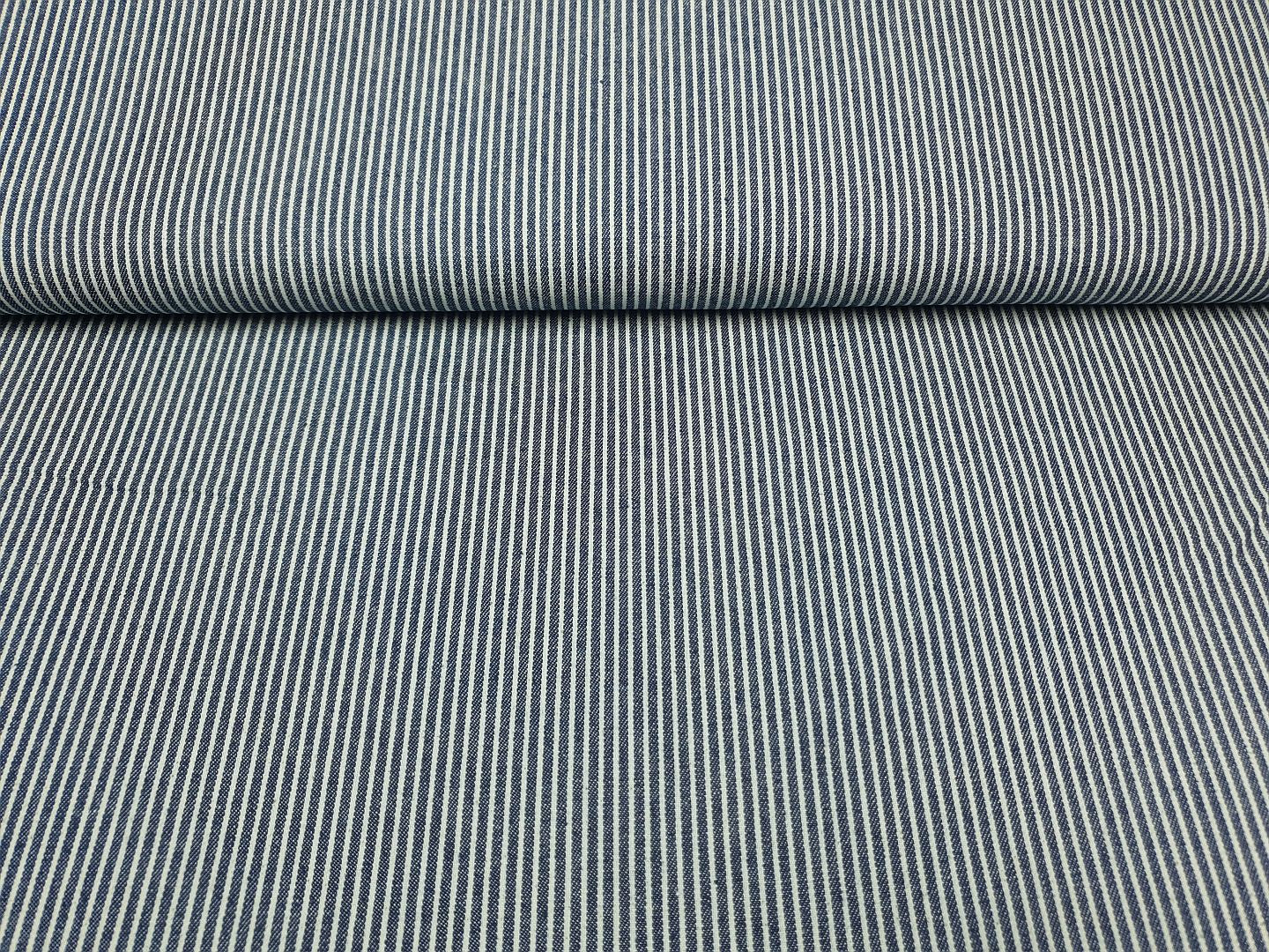 Jeans Stripes denim/weiss