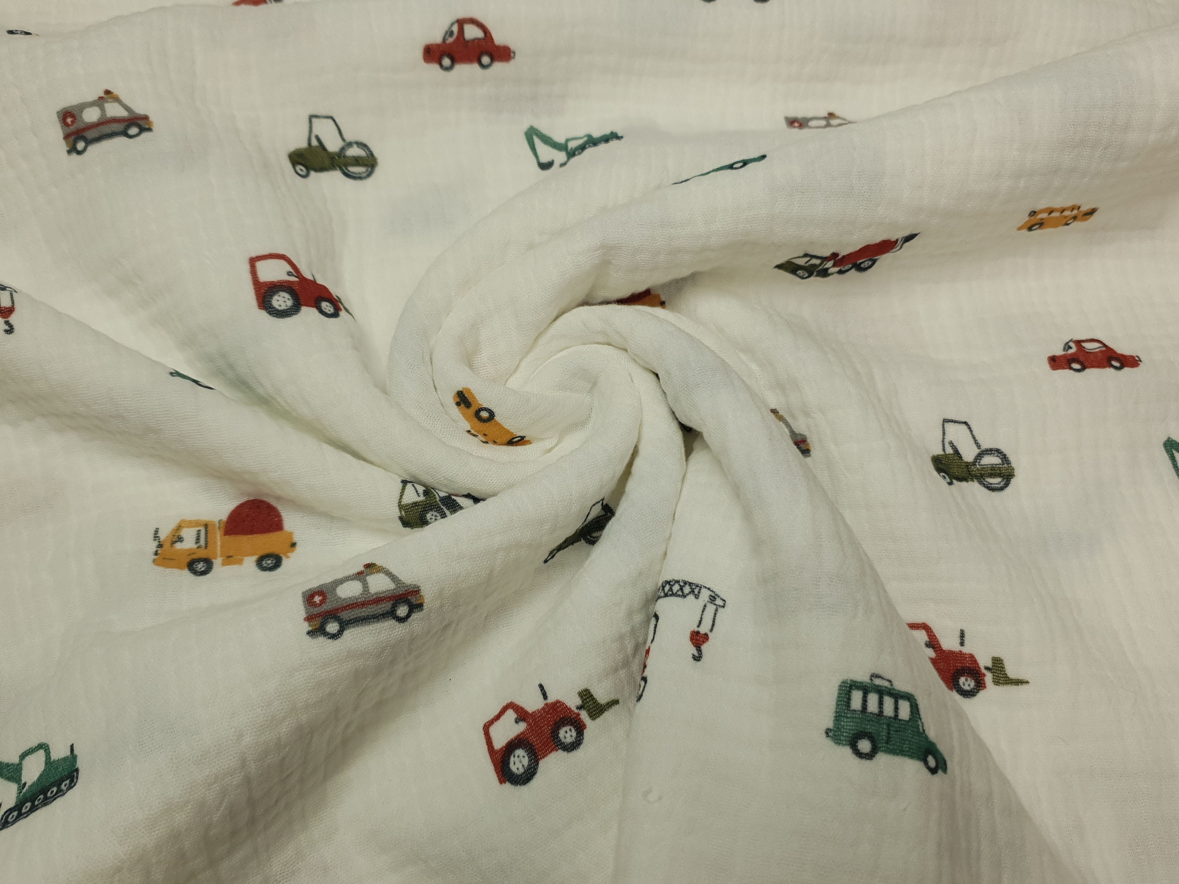 Muslin-Double Gaze Vehicles offwhite/rot/army/grau