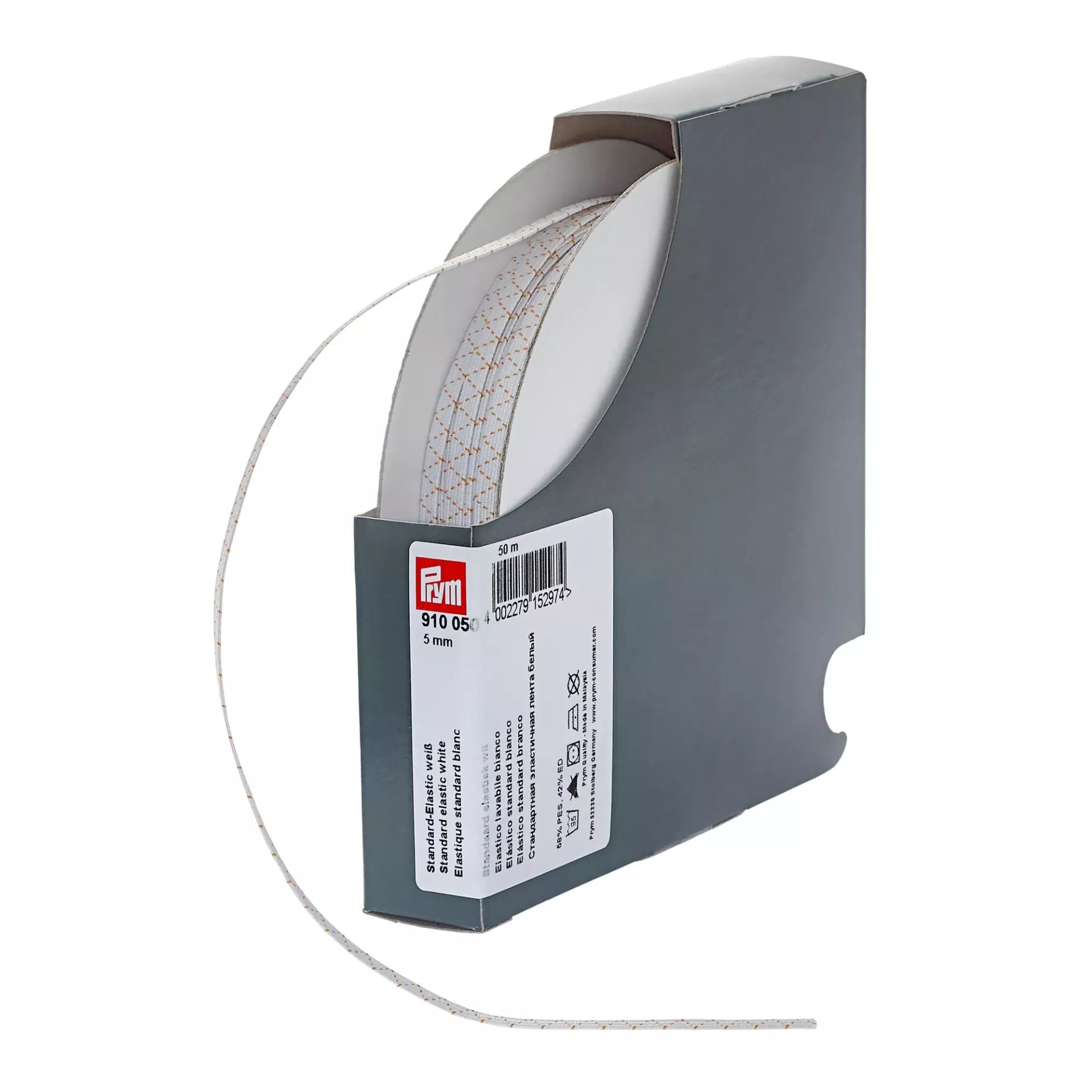 PRYM Standart-elastic Band 5mm weiss