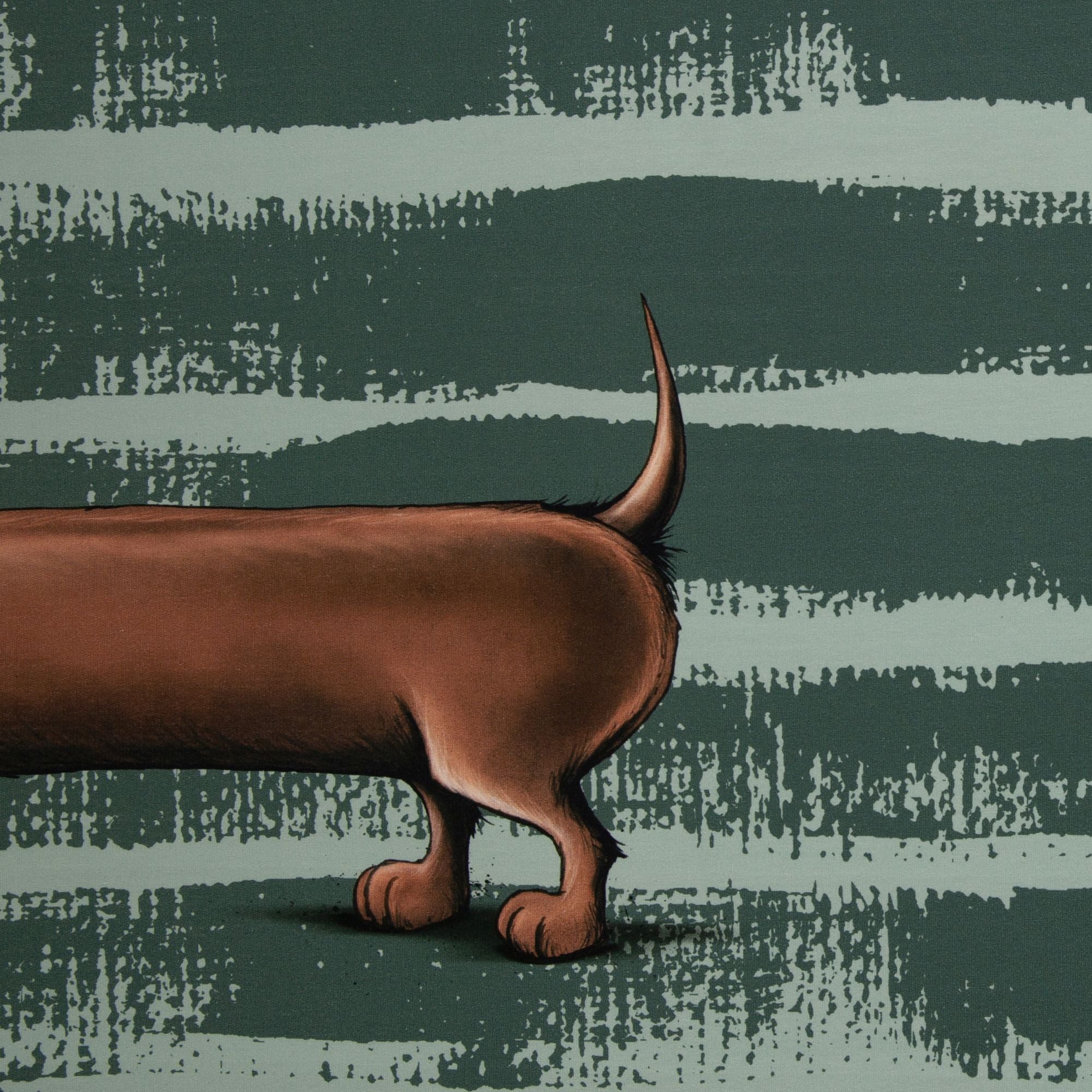 Panel Dachshund Berny by Thorsten Berger dustygreen/dustymint/braun