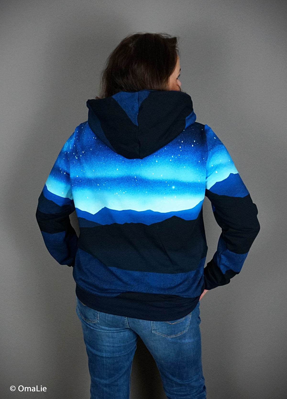 Panel On the Rocks Polarbear by Thorsten Berger schwarz/blau/aqua/offwhite