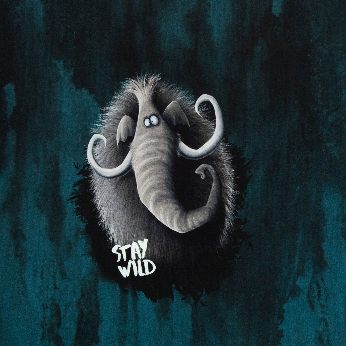 Panel On the Rocks Stay Wild by Thorsten Berger petrol/schwarz/grau/beige