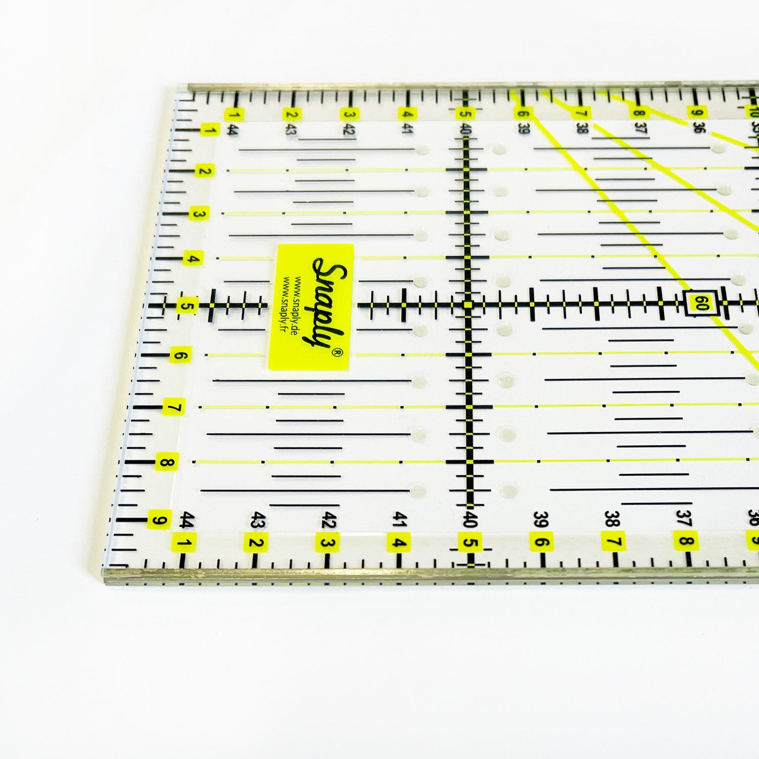 Patchwork Lineal mit Metallkante 45x10cm