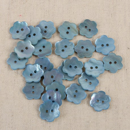Perlmuttknöpfe Blume 12mm