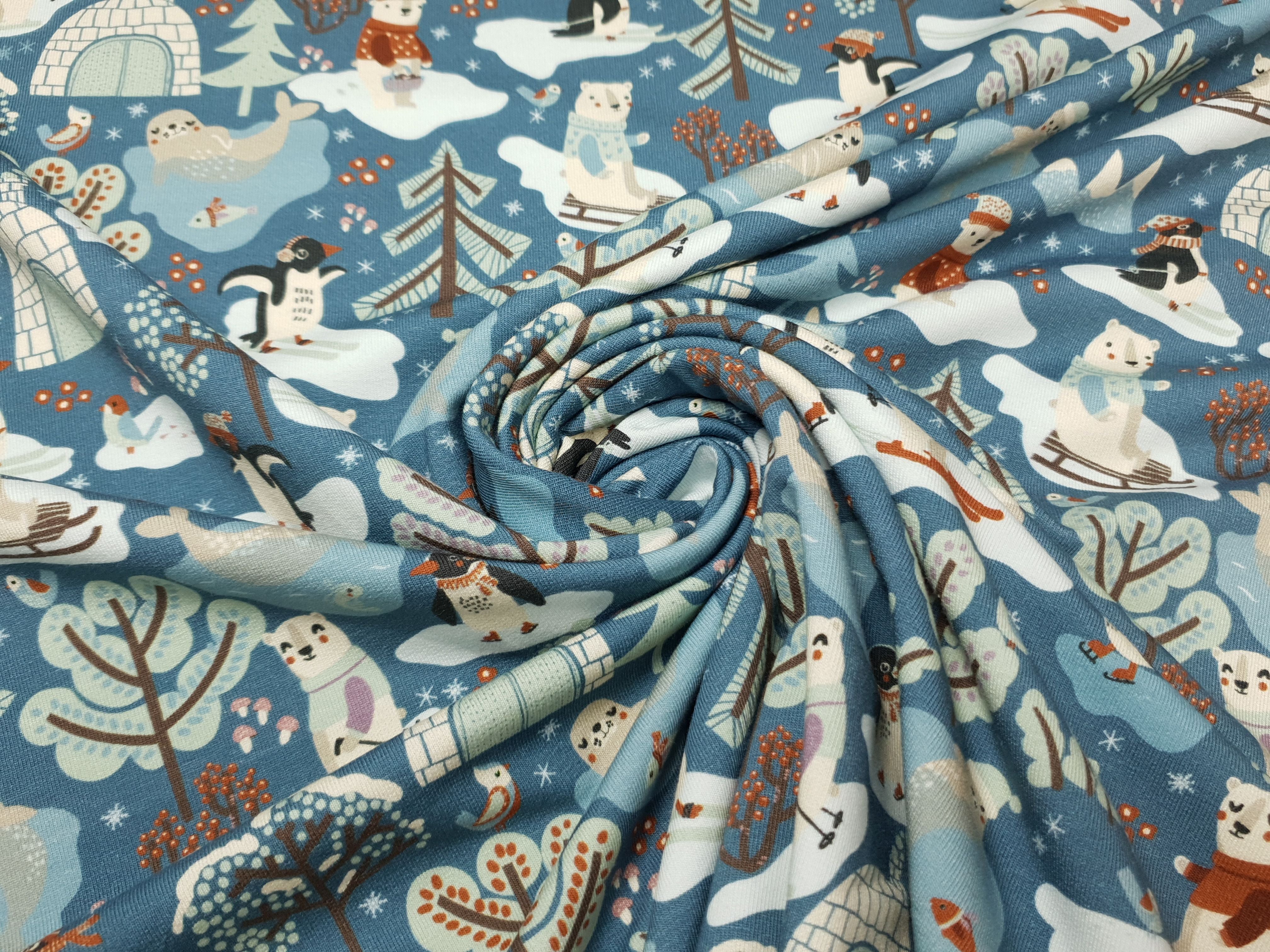 Polar Playtime by Bienvenido Colorido stahlblau/mint/rost/sand