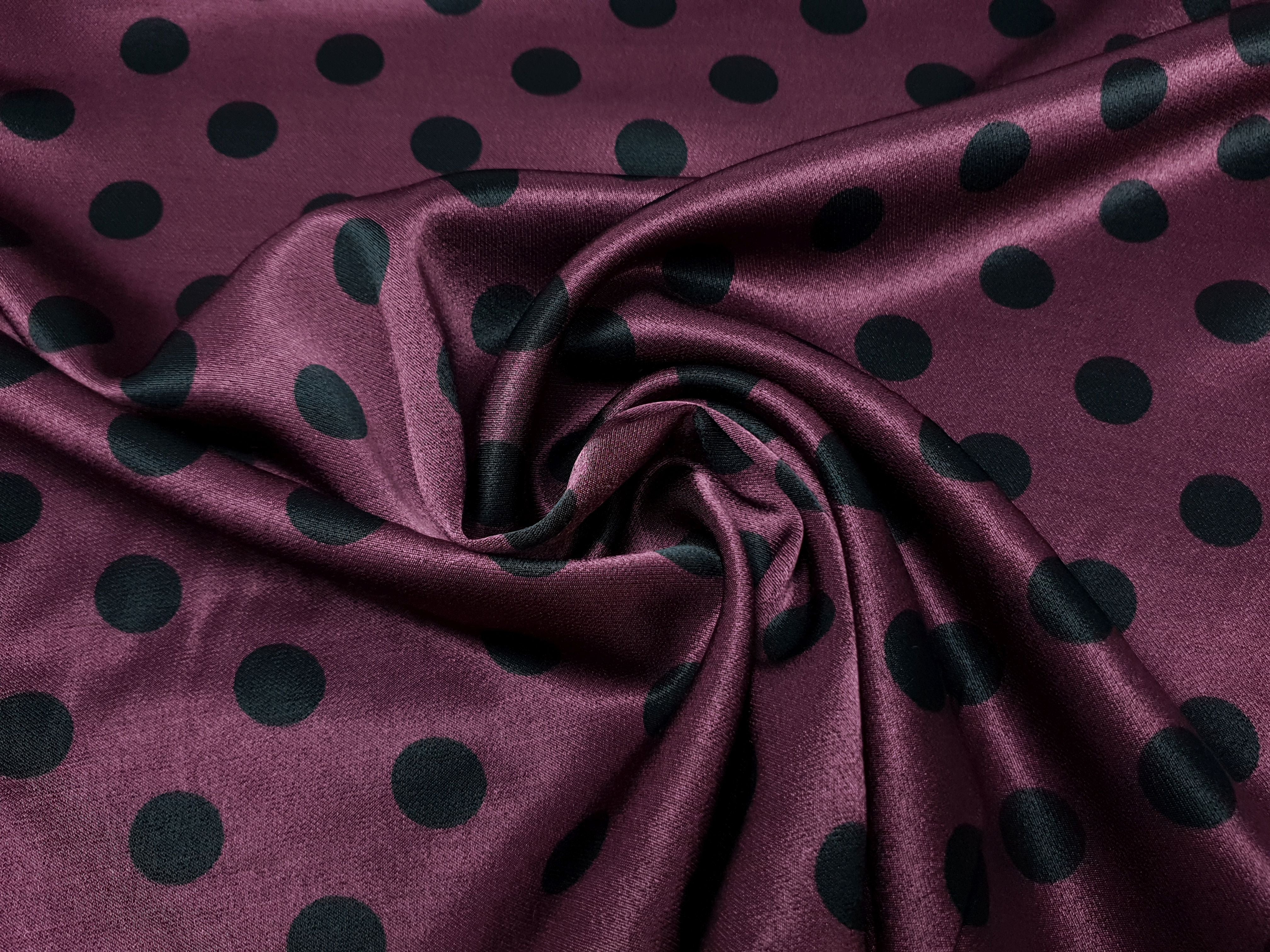 Polka Dots bordeaux/schwarz