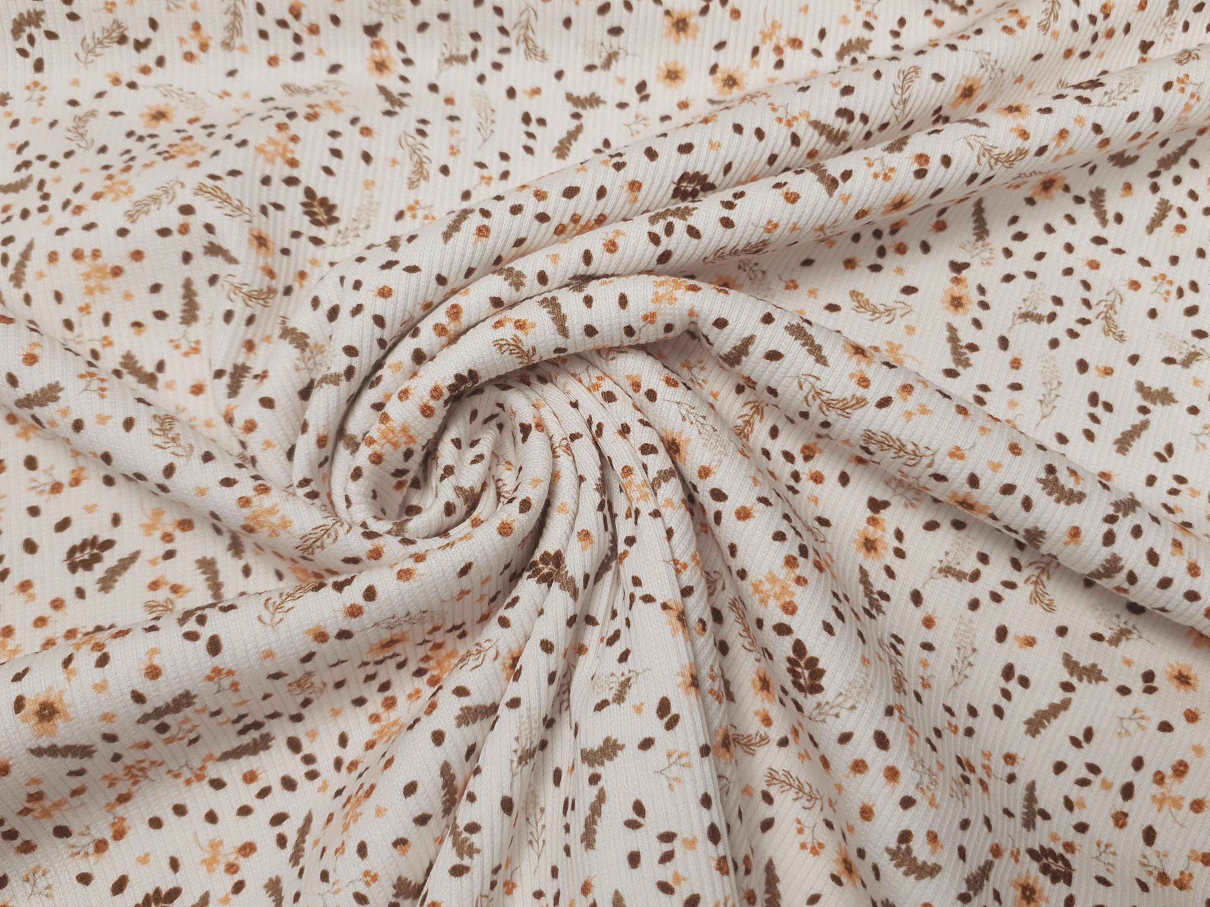 Rippjersey Pia offwhite/apricot/braun