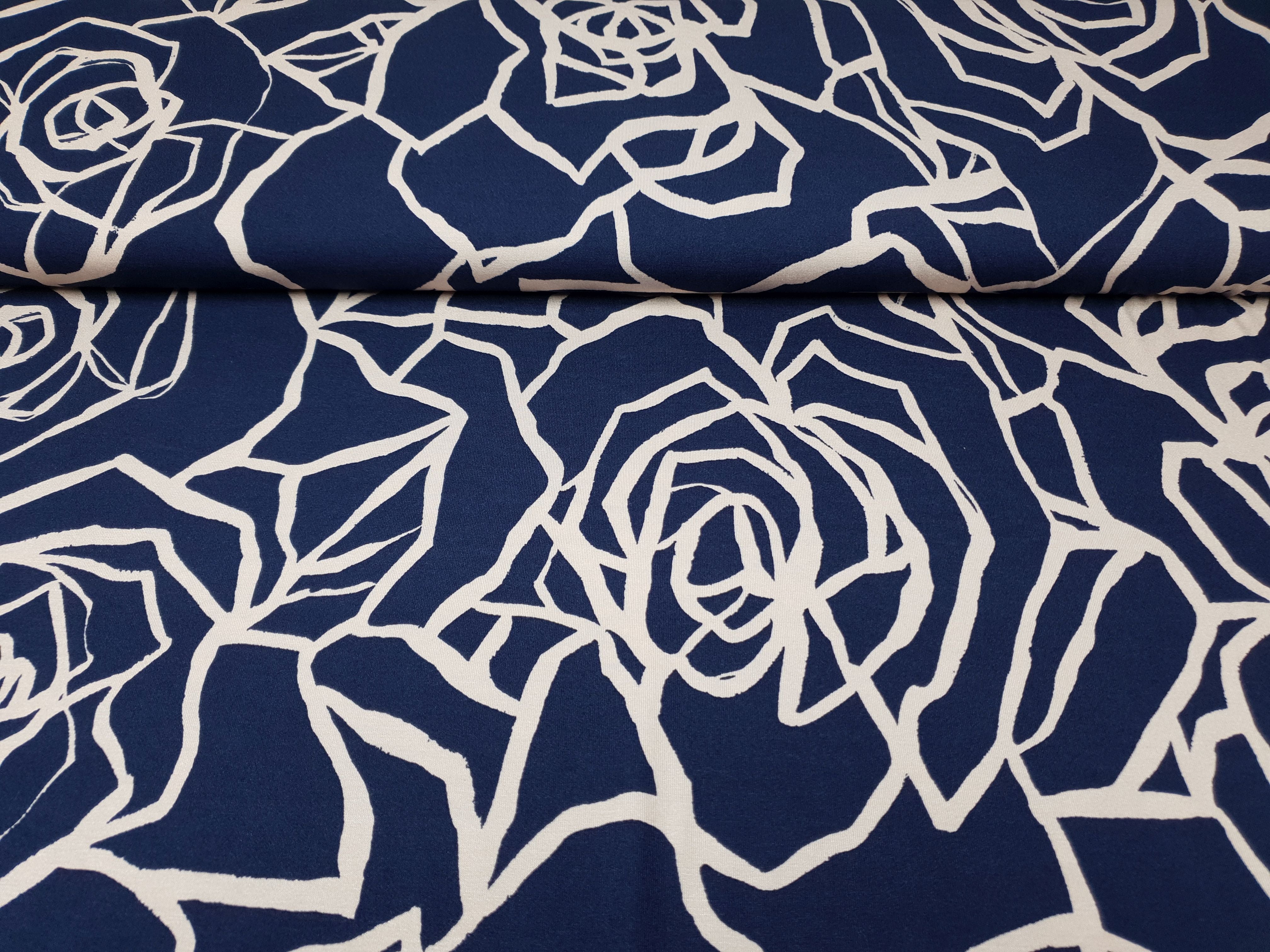 Scribble Rose marine/lachs