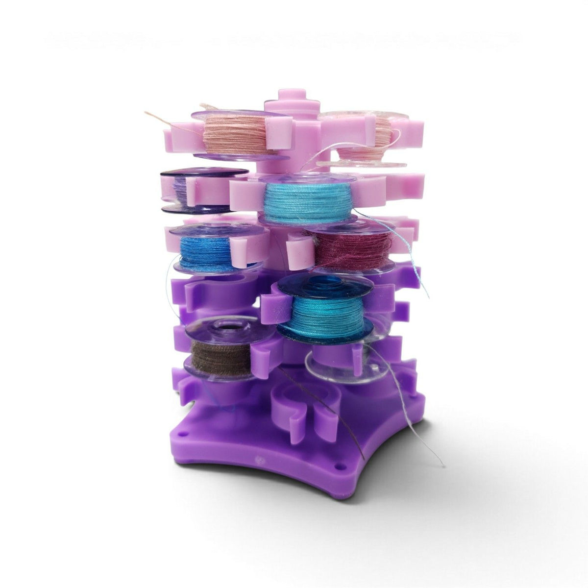 Stapelbarer Spulenhalter rosa/violett