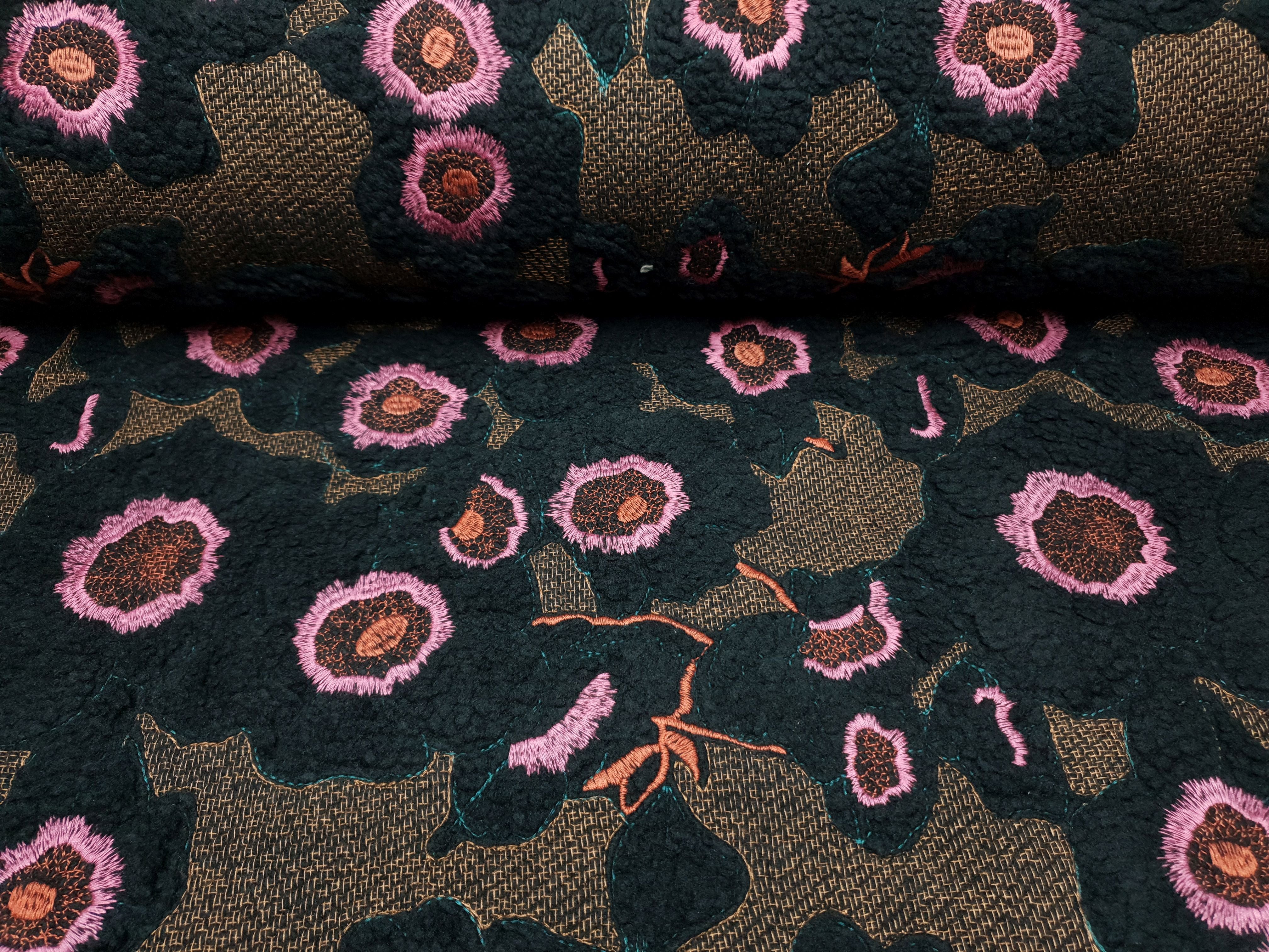 Teddy Curly schwarz/braun/petrol/pink/rost