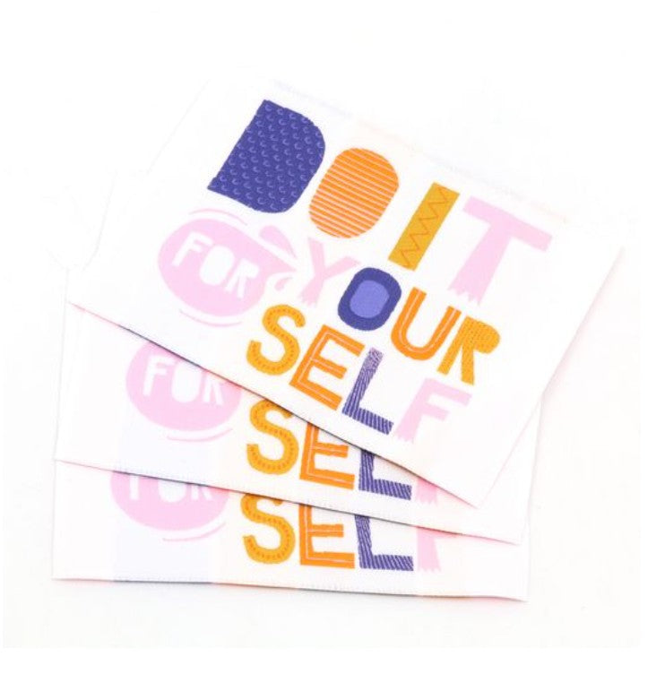 2er Set Webetikett XL - your self