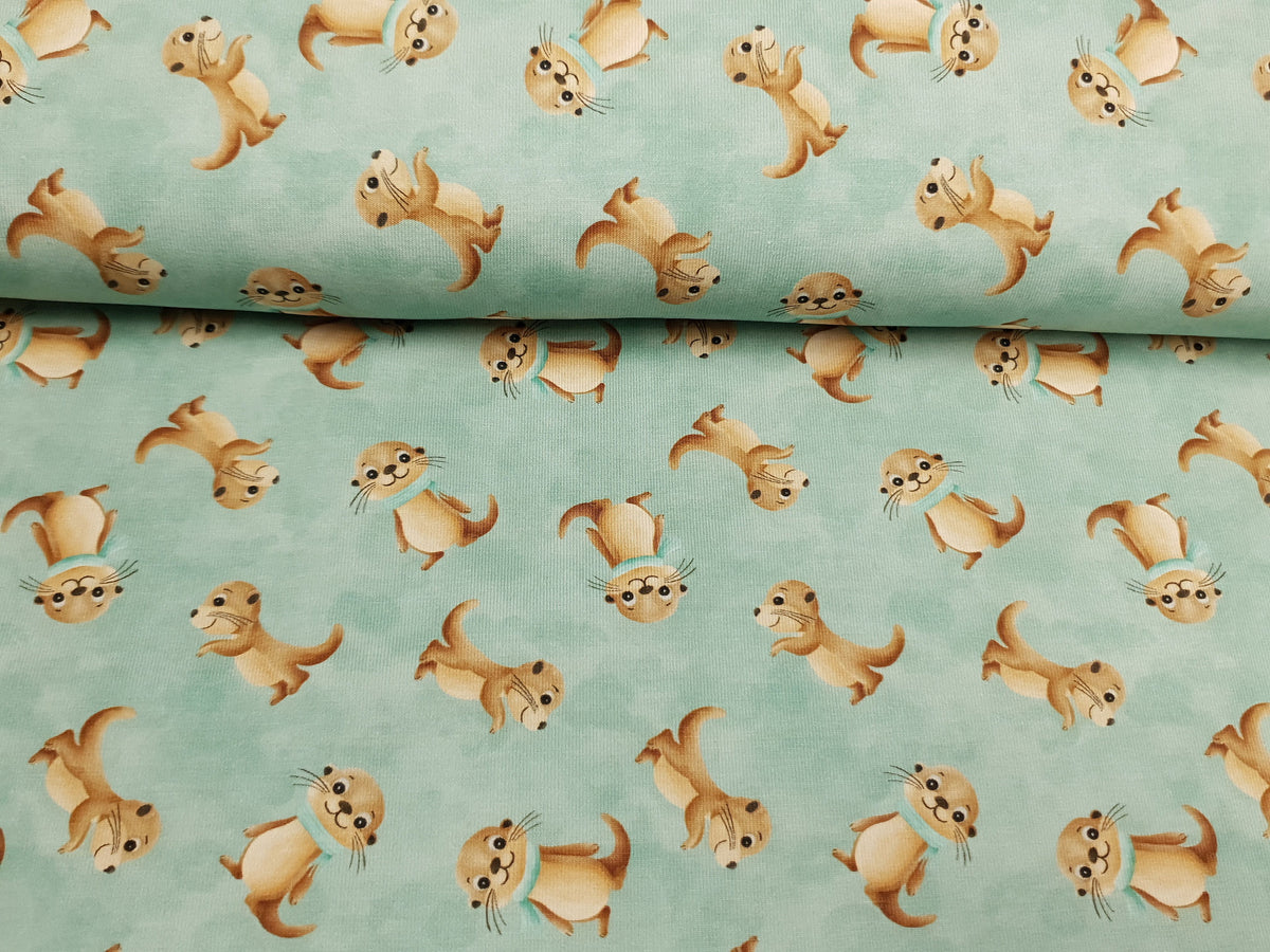 Winter Otter mint/beige/braun