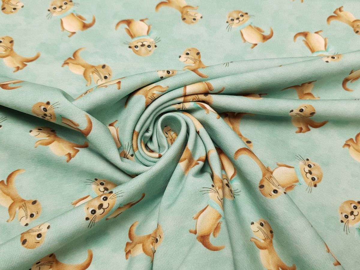 Winter Otter mint/beige/braun