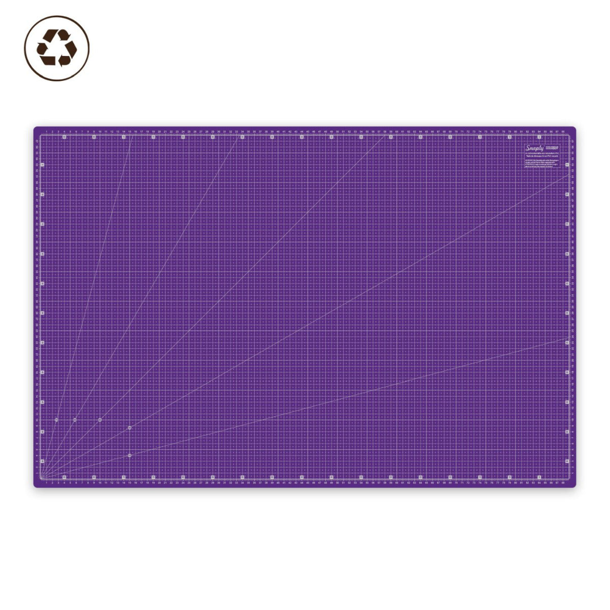 Schneidematte A1 (90 x 60 cm) violett/grau