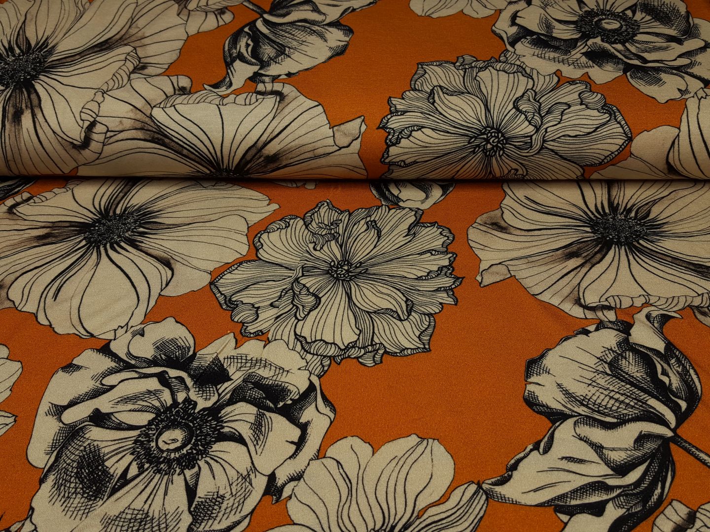 Alani mandarine/beige/schwarz