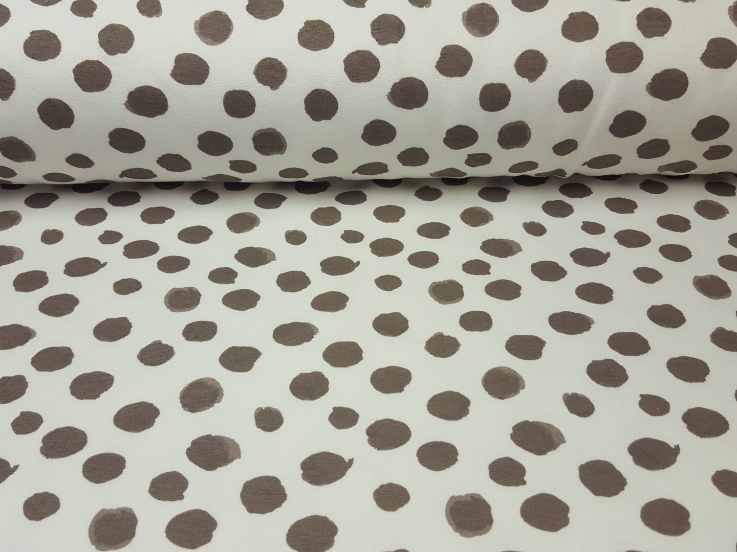 Alpenfleece Big Dots offwhite/schlamm