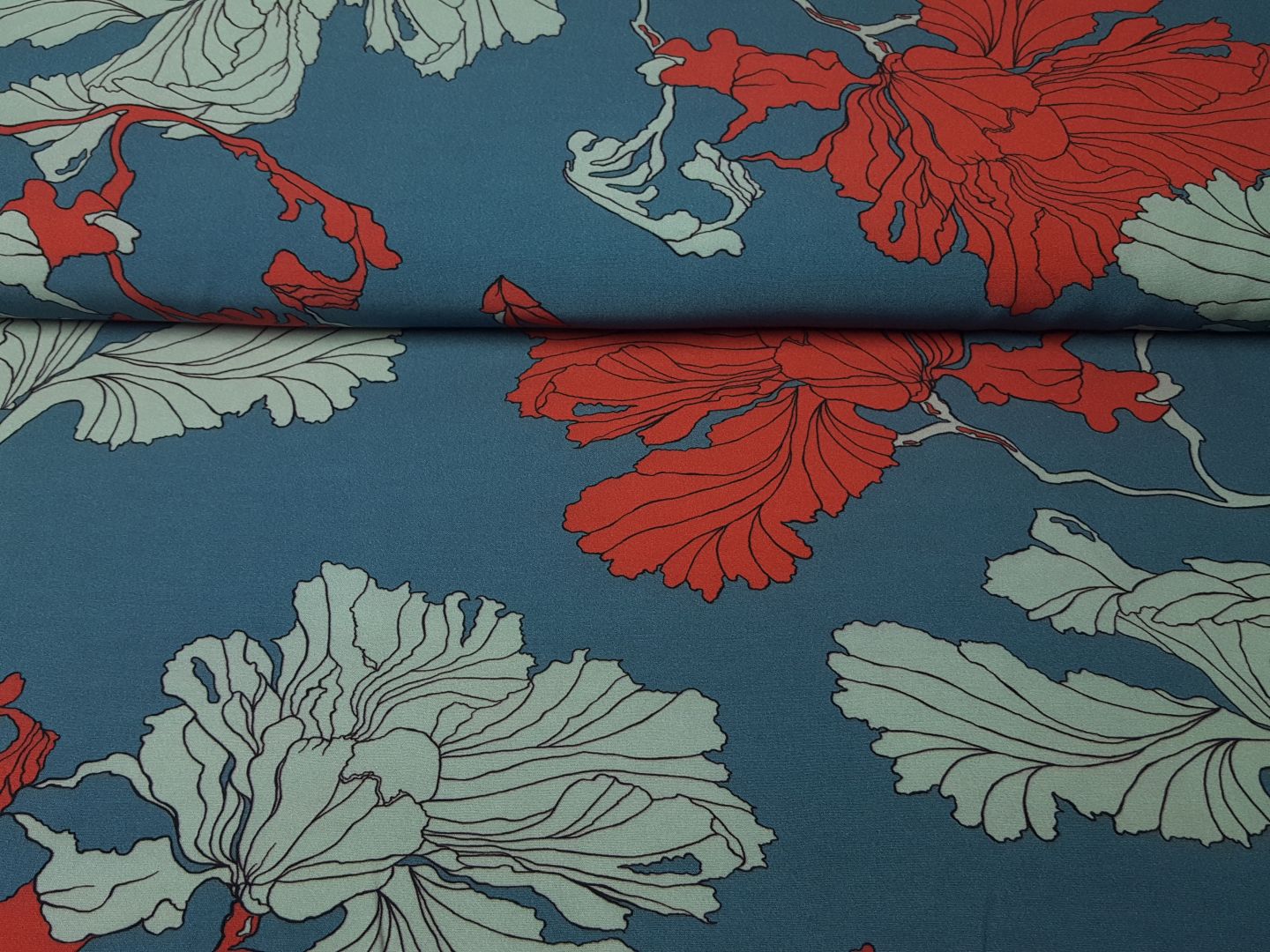 Amber rauchblau/mint/rot