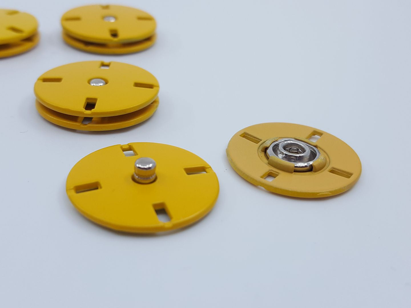 Annähdruckknöpfe gelb 22mm