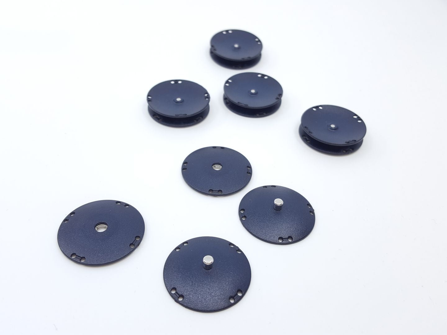 Annähdruckknöpfe dunkelblau 28mm