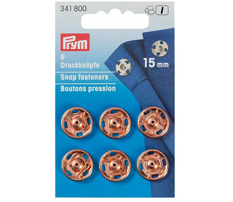 Annähdruckknöpfe 15mm rosegold