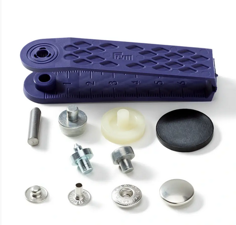Nähfrei Druckknöpfe "Anorak" 12mm silberfarbig