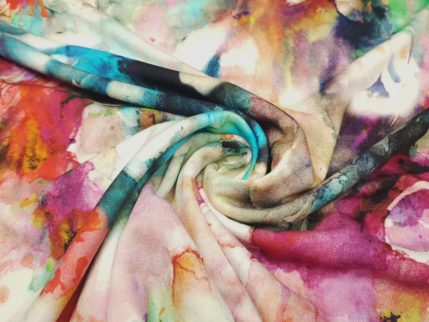 Aquarell rot/grün bunt