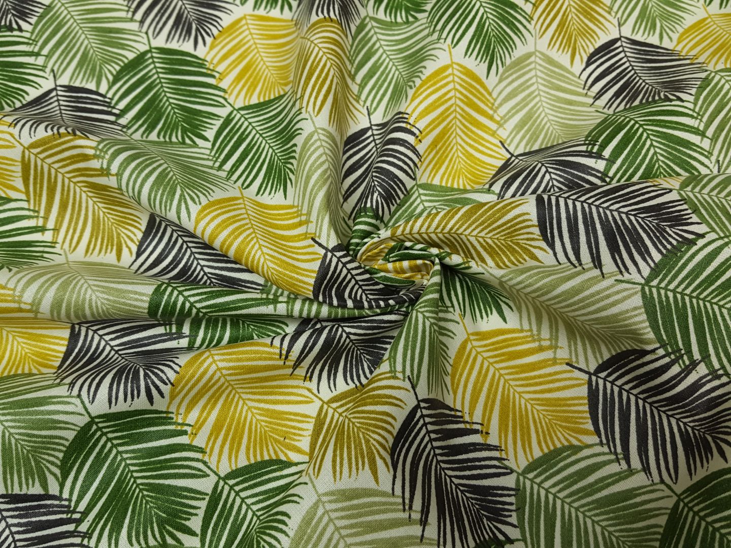 Areca offwhite/grün/oliv