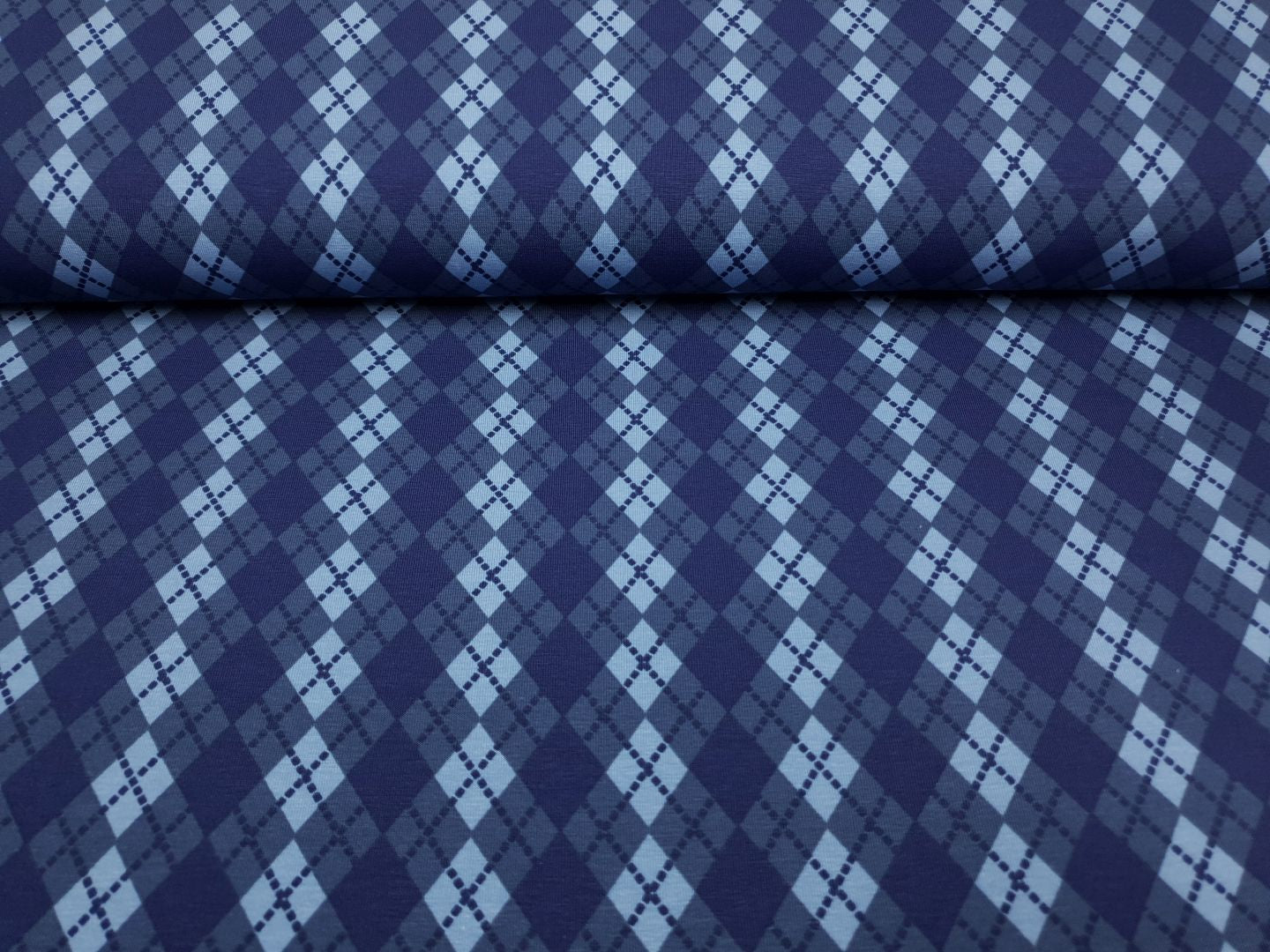 Argyle denim/hellblau/graublau