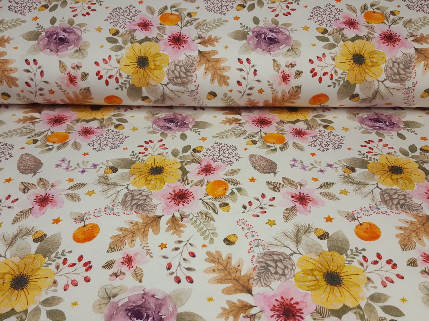 Autumn Boquet offwhite/bunt