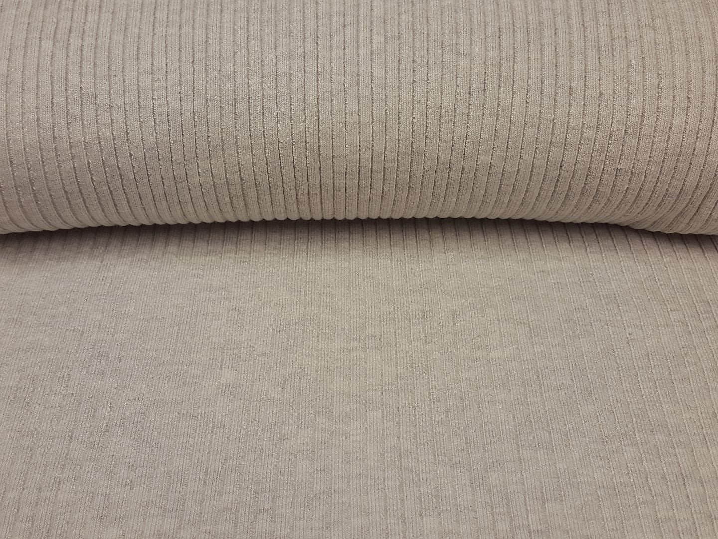 Bündchen heavy ripp hellgrau melange