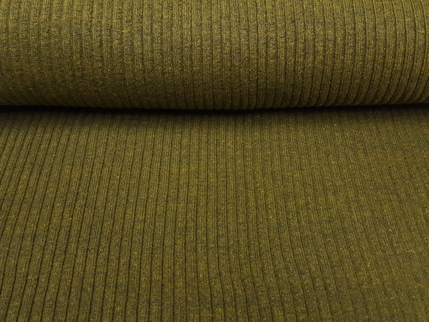 Bündchen heavy ripp olive melange